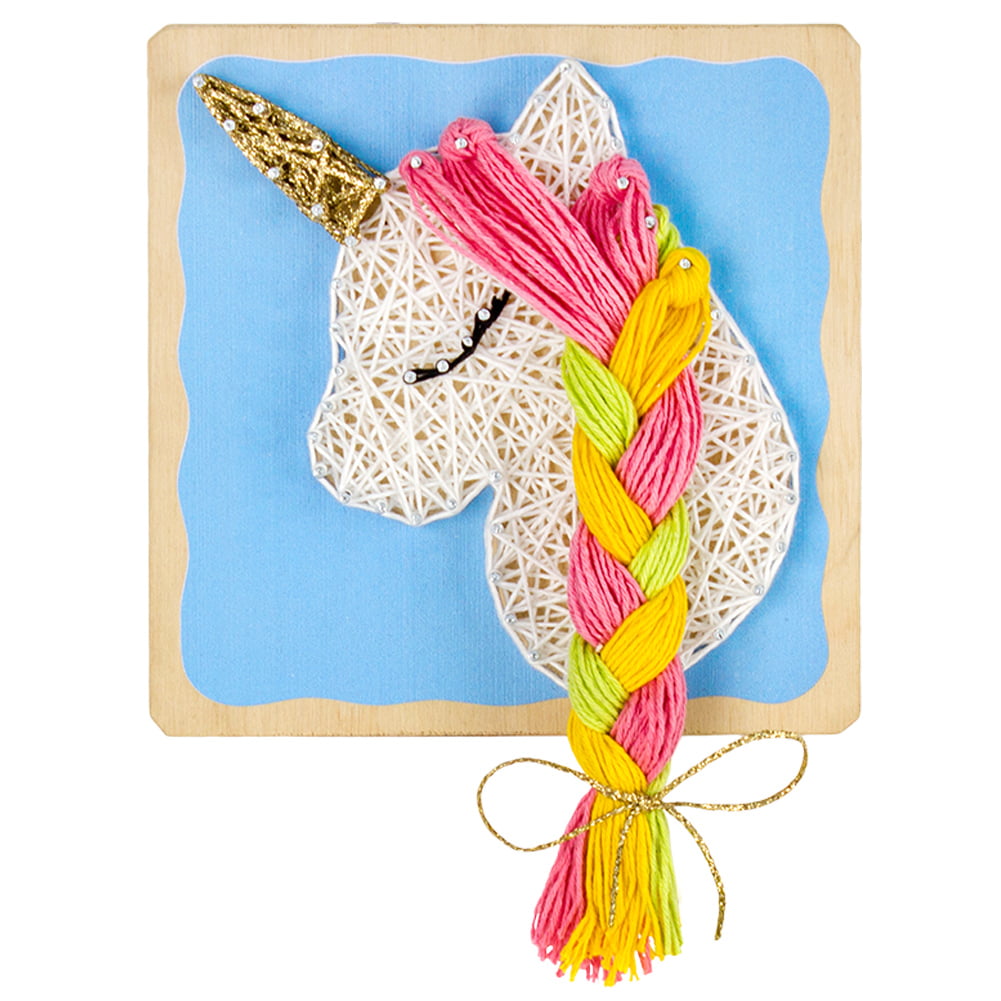 Eco Friendly String Art Kit Unicorn Creative Toy WOODYBY Crafts Kids Gift Wooden 
