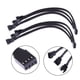thumbnail image 2 of Línea De Velocidad Del Ventilador Cable de ventilador PWM de 4 pines Cable de extensión con funda negra divisora ​​de 1 a 3 vías, 2 of 8