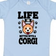 thumbnail image 4 of Inktastic Life is Better with a Corgi Boys or Girls Baby Bodysuit, 4 of 5