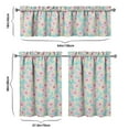 thumbnail image 6 of Kitchen Curtains and Valance Set 36 Inch Tier Pioneer Colorful Floral 3 Pieces Set Dining Room Small Curtain Drapes Cafe Curtains Valance for Home Decor Rod Pocket, 6 of 6