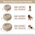 thumbnail image 4 of Wnpethome Cama Calmante Para Perros Y Gatos, Antiansiedad, Donut, Camas Para Perros Pequeños, Cojín De Piel Sintética Esponjosa, Cama Para Perros Pequeños Y Mascotas (24 X 24 Pulgadas, Marrón), 4 of 5
