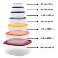 thumbnail image 4 of SharpChef Clear Plastic Food Storage Containers (14 Count), 4 of 4