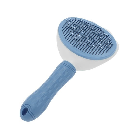 Unique Bargains 1 Pc Durable Flower Shape Pet Grooming Brush for Pet 7.87"x4.13"x1.97" Blue
