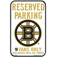 thumbnail image 1 of Boston Bruins Wincraft 11"x17" Reserved Parking Fans Only Sign, 1 of 1