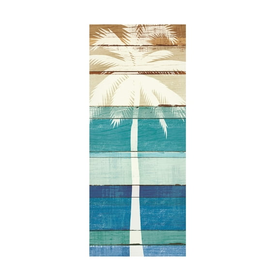 Michael Mullan 'Beachscape Palms V' Canvas Art