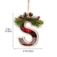 thumbnail image 4 of Outoloxit Personalized Christmas Ornaments DIY Letter Pendants - Durable Wooden/Felt Alphabet Decor for Xmas Tree Home Decor, Stocking, Mantel, Gift Tag Holiday Hanging Decorations, 4 of 8