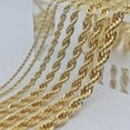 thumbnail image 2 of 14K Gold, 4.00 mm, Glossy Type, Grooved Rope-Shaped Necklace, 18 inches, 2 of 8