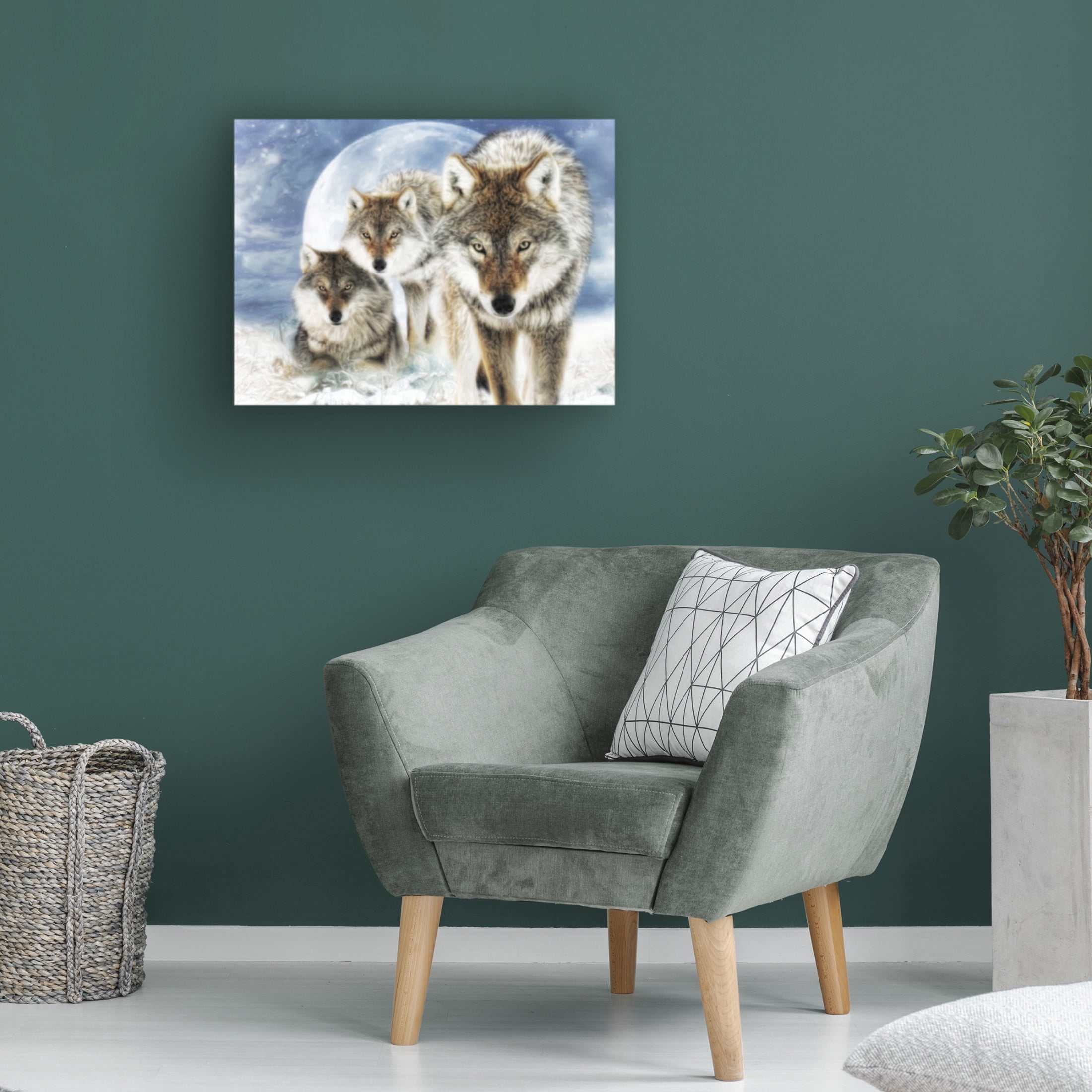 Canvas Wall Art - Trudi Simmonds 'Juxtapose' Wall Art for Living Room, Bedroom, or Office Décor by Trademark Fine Art - 47 x 35 Inches