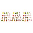 thumbnail image 4 of Yuarrent 100 Pieces Flatback Buttons Christmas Mixed Connectors Button Scrapbooking Garment Embellishment 2-Holes Accessories Lovely Type1, 4 of 6