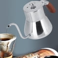 thumbnail image 3 of Dekaim Coffee Pot, 800ml Silver Stainless Steel Coffee Pot Water Kettle for Home Coffee Shop Use, 3 of 7