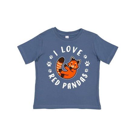

Inktastic I Love Red Pandas Gift Toddler Boy or Toddler Girl T-Shirt