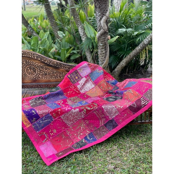 Indian Tapestry, Wall Decor, Wall Hanging Tapestry, Pink Vintage