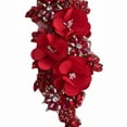 thumbnail image 5 of Jiibva 3D Flower Embroidered Appliques Sew on Patch Floral Embroidery Patches with Beaded Rhinestone for DIY Sewing Crafts Clothing Decor, 5 of 7