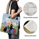 thumbnail image 3 of Barbapapa Bolso de tela con estampado de lienzo para mujer, bolsa de compras reutilizable y estética, con cremallera interior, regalo para mujer,40*45cm., 3 of 6