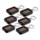 thumbnail image 1 of Llavero con linterna LED, mini llavero con luz solar (negro), paquete de 6, 1 of 5