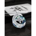 thumbnail image 3 of Dorunmo Witches Knot Necklace Sterling Silver Witches Knot Pendant Necklace Crystal Rose Celtic Knot Witch Knot Amulet Jewelry Gifts for Women, 3 of 6