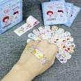 thumbnail image 6 of HJQEQVD 100PCS Cartoon Disposable Waterproof Square type Band Aid Adhesive Bandages, 6 of 6