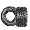 thumbnail image 1 of 22x11-10 Heavy Duty ATV Tires (2-Pack, Black) - 4PR Tubeless Golf Cart/UTV Tires for Off-Road & Trail Riding, 1 of 8
