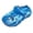 Blue and White, variant on GUBARUN Boys and Girls Classic Graphic Garden Clogs Slip on Water Shoes(Toddler/Little Kids/Big Kids)