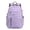 Purple, variant on Large Capacity Backpack For High Students Nylon Casual Travel Daypack With Multiple Compartments Pink One Size