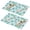 Pioneer Flower Floral-2, variant on Placemat, Pioneer Flower Floral Print Pattern Place Mats Table Mat Set Of 2, PVC Washable Placemats for Party Kitchen Dining Decoration, 18x12 Inch, Fade Resistant