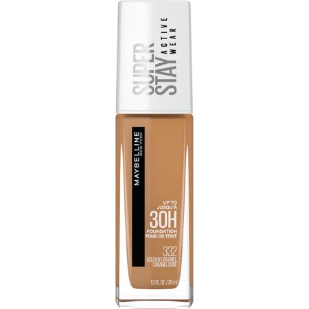 Stay Flawless All Day: Maybelline Super Stay Full Coverage Liquid Foundation - Long Lasting, Durable, and Sweat-Proof Formula, Radiant Matte Finish - Golden Caramel Shade - 1 Count