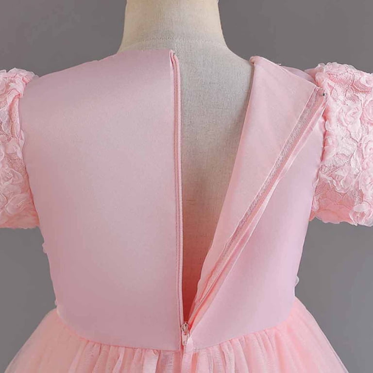 open lace back dress Strapless Hot Pink A-Line Short Party Dress with Appliques Y2784   Simplepromdress