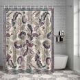 thumbnail image 6 of Bathroom Shower Curtain Paisley Style Flowers Waterproof Shower Curtains with Hooks, Abstract Ethnic Floral Art Bath Curtains Bathtub Curtain Home Decor 36x72in, 6 of 9