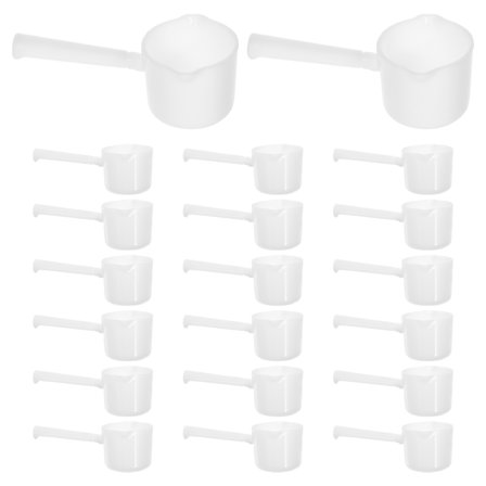 MERRYHAPY Coffee Measuring Spoon PP Portable for Kitchen Use White 20Pcs