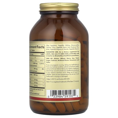 【送料無料】エステル-CプラスビタミンC 1000 mg、180錠 2個セット 【Solgar】Ester-C Plus Vitamin C 1000 mg, 180 Tablets