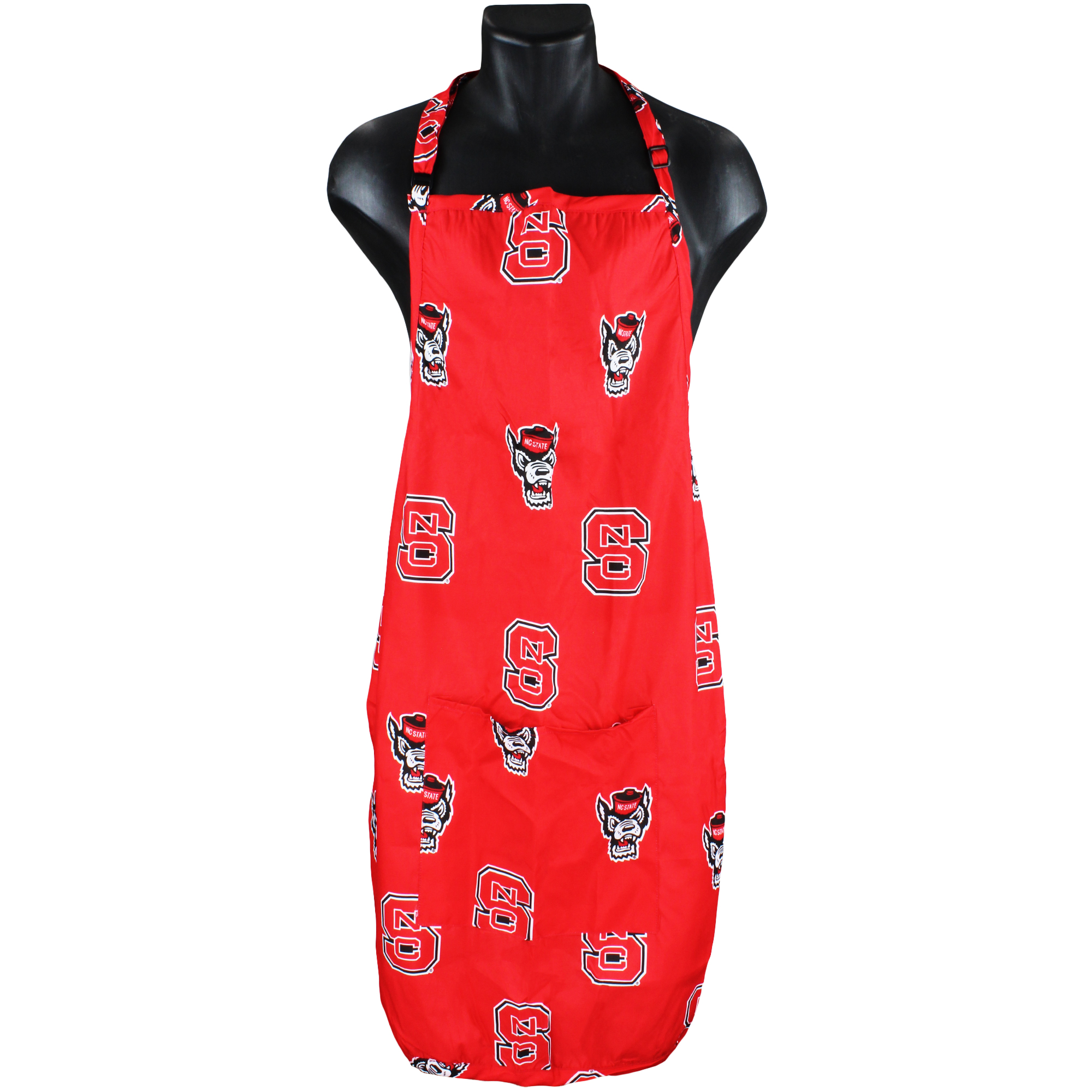 North Carolina State Wolfpack Tailgating or Grilling Apron With 9" Pocket, Fully Adjustable