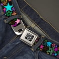 thumbnail image 2 of Buckle-Down Belt, Seatbelt Buckle Belt, Stargazer Black Multi Color, Youth 22 to 32 Inches, 2 of 9