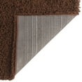 thumbnail image 4 of Unique Loom Solid Shag Collection Area Rug (2' 1" x 6' 5" Runner Chocolate Brown), 4 of 7