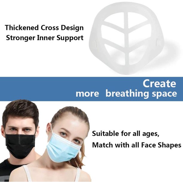 3D Mask Bracket, Plastic Mask Support Frame for Easier