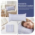 thumbnail image 4 of Unique Bargains 2 Pack Cotton Smooth Cooling Envelope Closure Pillowcases Blue D, 4 of 5
