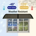thumbnail image 6 of vidaXL Front Door Canopy, Outdoor Awning for Porch & Patio, 59.1x31.5 Inches, Black, 6 of 7