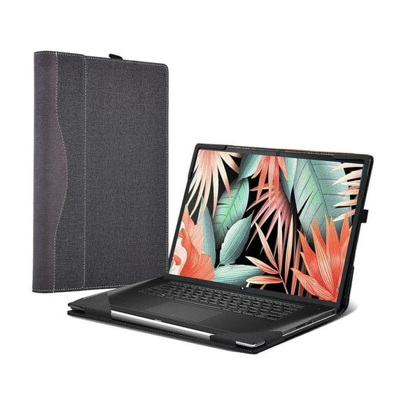 Laptop Cover for HP Envy x360 Laptop 2-in-1 15-fe 15t-fe 15-fh 15z-fh 15-ew 15t-ew 15z-ey Pavilion x360 Convertible 15t-dw 15-er 15.6" PU Leather Protective Laptop Bag Detachable Shell