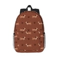 thumbnail image 1 of Easygdp Dachshund Dog Puppy Mochila Ligera de 15 Pulgadas para Estudiantes, Mochila Cómoda para la Escuela y Viajes, Correas Ajustables, 1 of 6