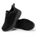 thumbnail image 3 of Non Slip Shoes for Women, Womens Walking Shoes with Memory Foam, Comfort Restaurant Black Wide or Extra Wide Width Safety Footwear, 3 of 6