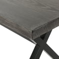 thumbnail image 5 of GDF Studio Rosarito Outdoor Aluminum Dining Bench, Gray, 5 of 8