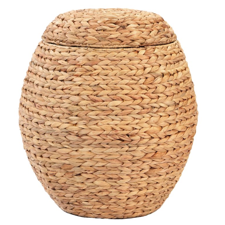 YRMT Water Hyacinth Storage Basket Wicker Storage Baskets for Organizing  Woven Decorative Storage Basket Bin for Shelf Pantry Natural 12 x 8 x  5.5