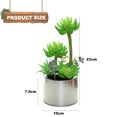 thumbnail image 2 of 2pcs simulation succulents potted plants creative fashion home decoration artificial green plants - type:style1, 2 of 5