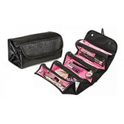 Roll-Up N Go Foldable Zipper Multi function Cosmetic Toiletry Bag (2-Pack )