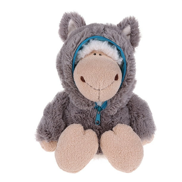 Muñeca de peluche con diseño de lobos, anime, pieles de oveja, lobos, 35 cm