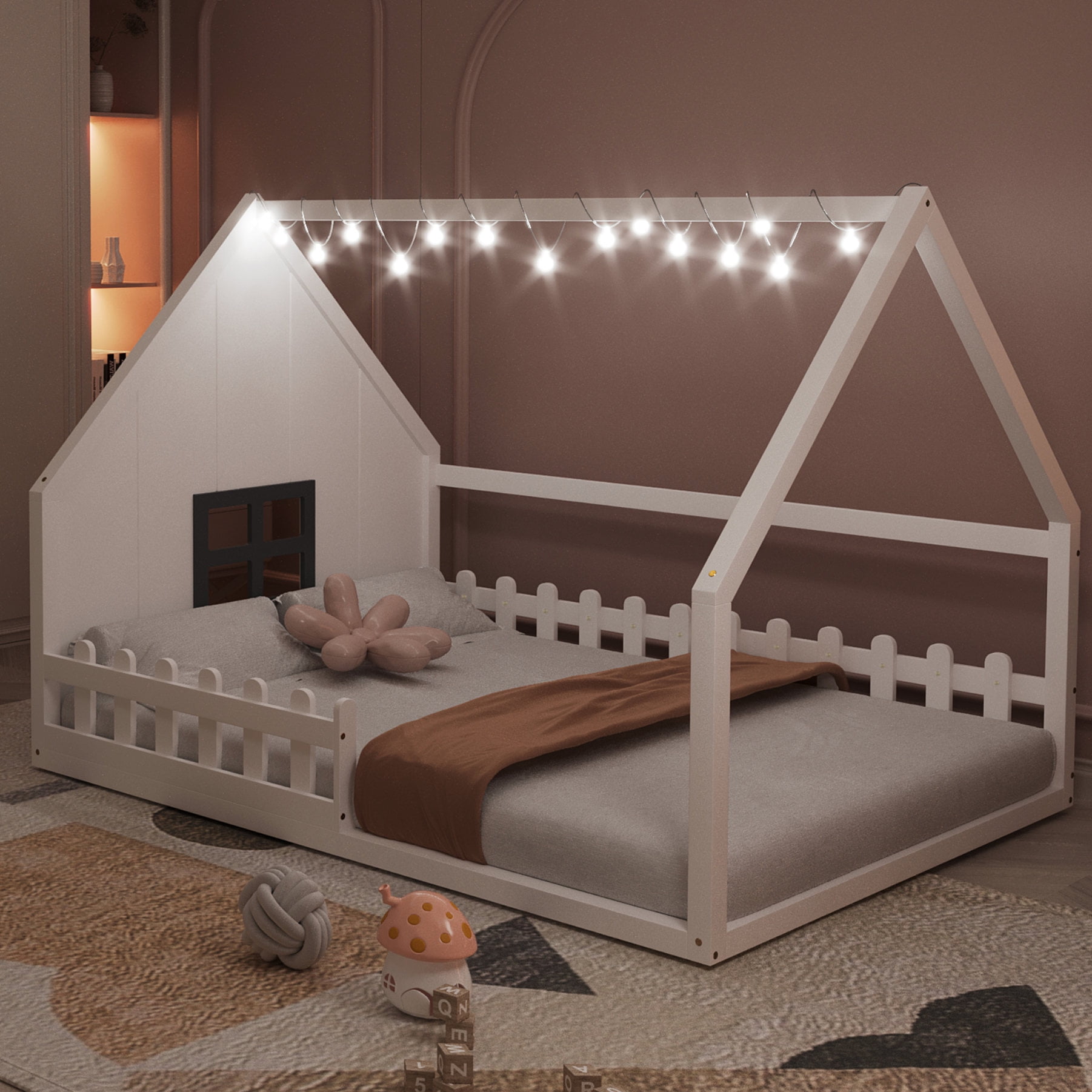 White House Bed with Window Feature | Bedroom, Bring Country Charm