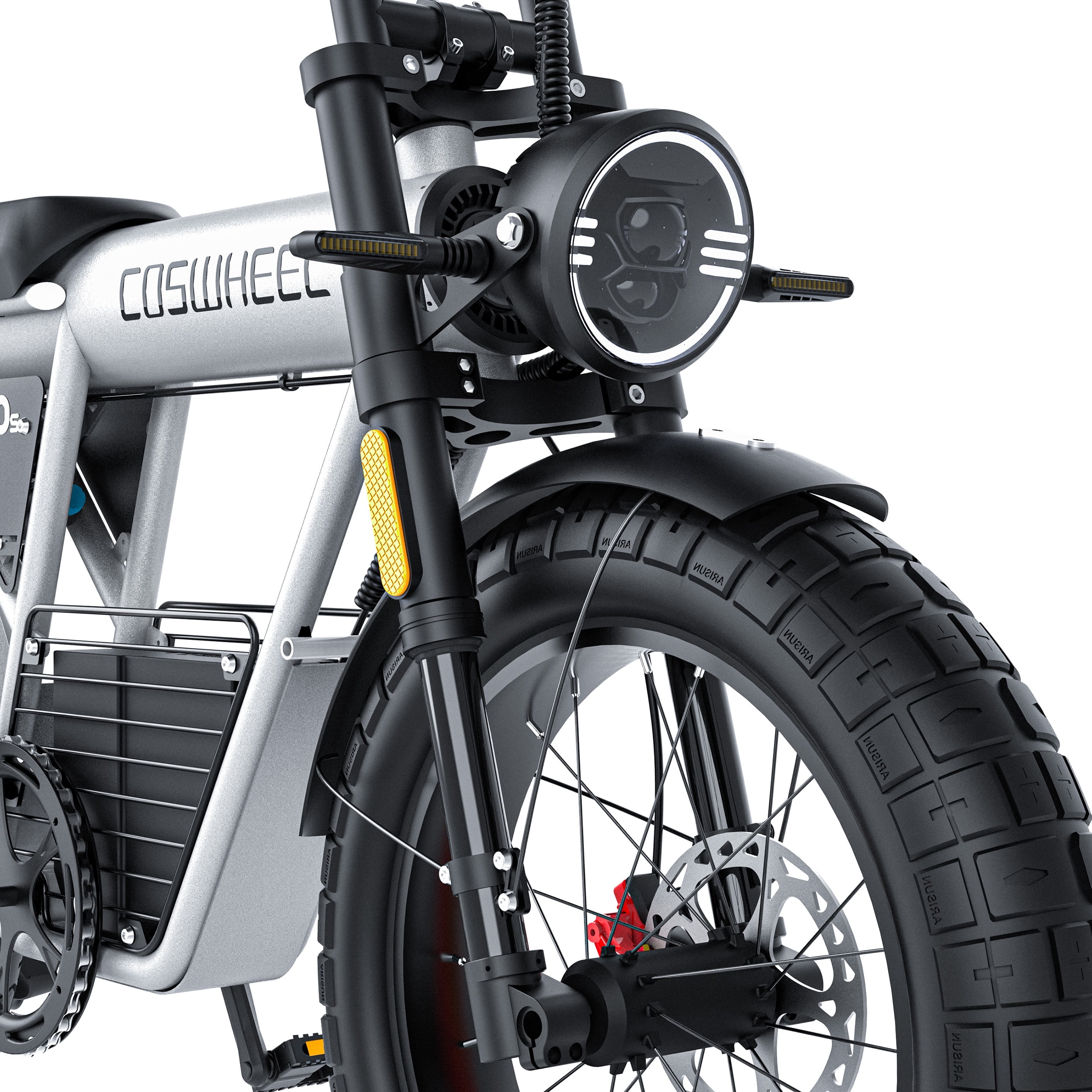 COSWHEEL CT20S Electric Bike - 60V 1500W Motor, 27.5Ah Battery, 20" Fat Tires, 40MPH, Dual Suspension, Shimano 7-Speed