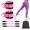 Black, variant on Padded Ankle Straps Cable Machine Training Kit With 3 Resistance Bands For Glute Leg Hip Fitness Workout Daily Gym Use, 1 Set