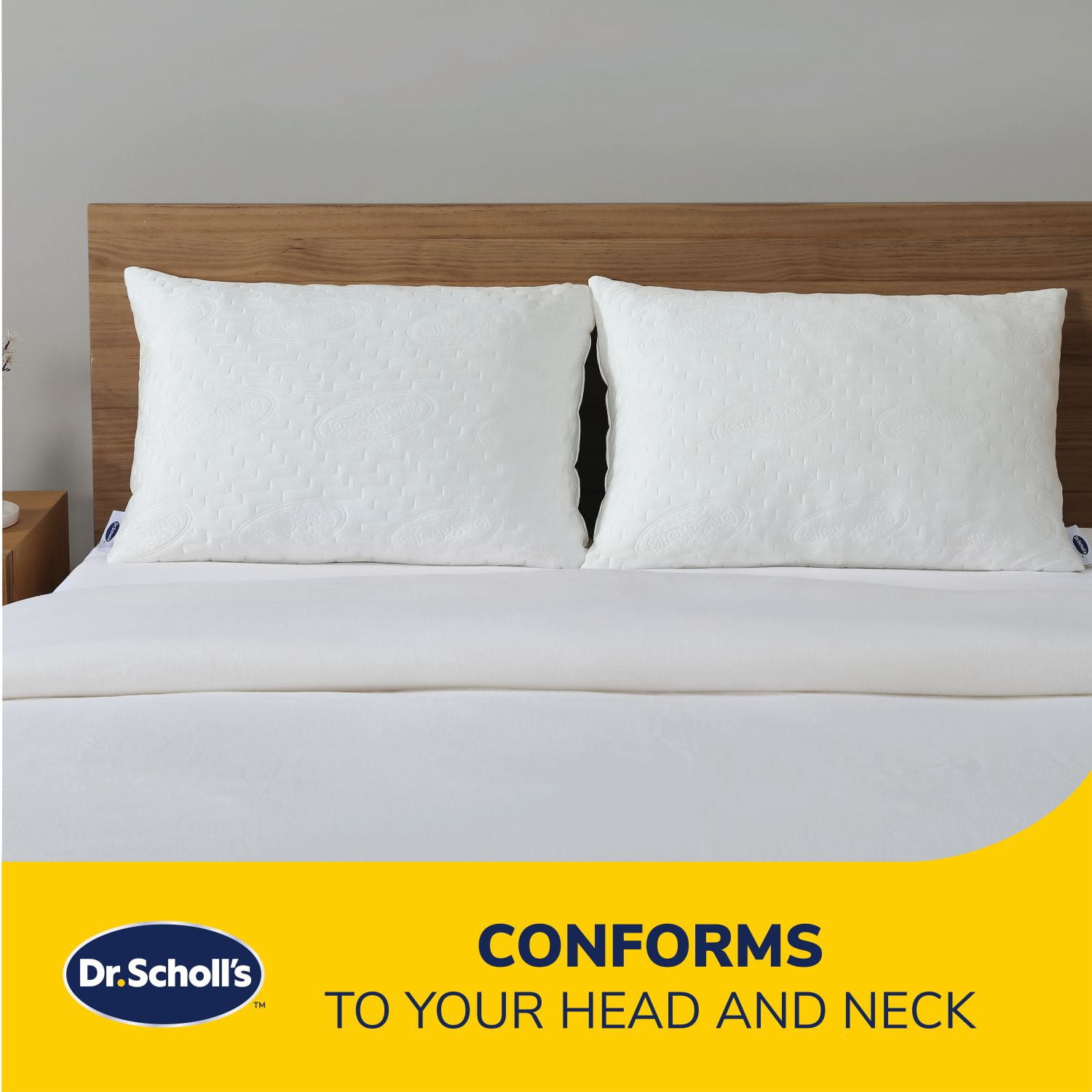 Dr. Scholl's CoolEase™ Cooling Memory Foam Pillow