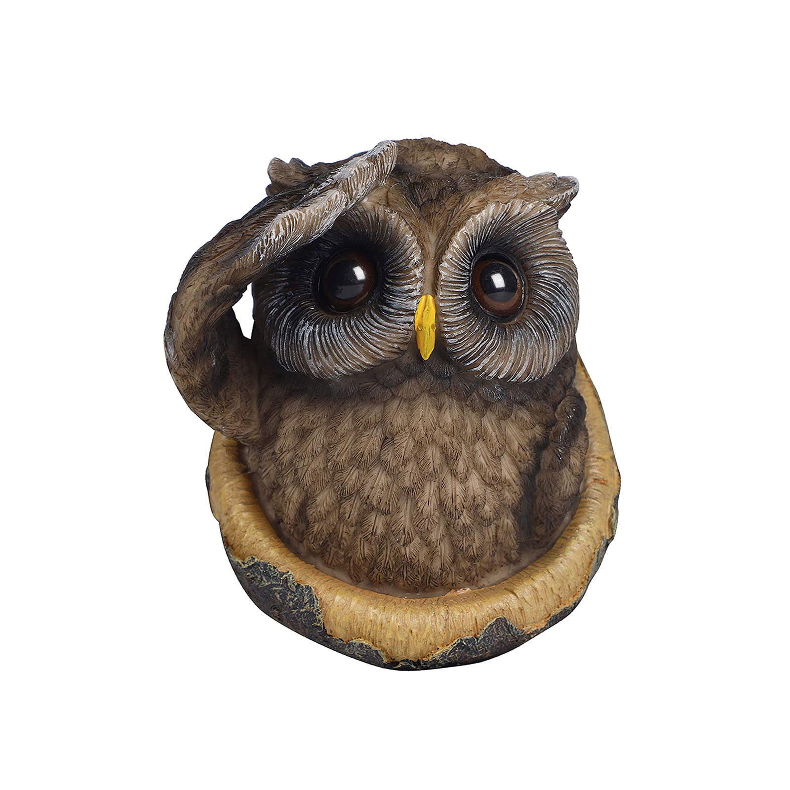 AOZBZ Tree Owl Statue Resin Owl Decoration Garden Ornament Owl Tree Owl