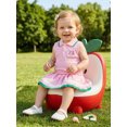 thumbnail image 5 of BemeyourBBs Toddler Baby Girl Golf Outfit Infant Baby Girl Summer Clothes Ribbed Sleeveless Half Button-up Collared Veast Tank Tops and Pleated Skirts Set Toddler Girls 2 Piece Summer Outfit, 5 of 9